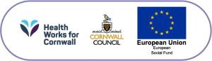 Health Works for Cornwall, Cornwall Council and ESF logos